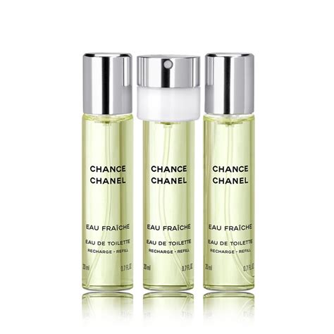 chanel chance eau fraiche refill edt 3 x 20 ml|chanel chance clearance.